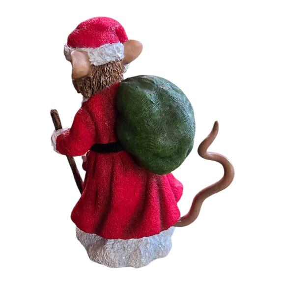 Merry Mice Santa Mouse by PiPka Christmas Mouse 2002 Prizm Holiday Figurine - Picture 2 of 5